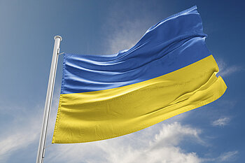 Flagge der Ukraine ® iStock.com - HStocks