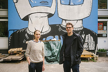 Nada Bretfeld und Prof. Dr. Florian Koch © HTW Berlin_Alexander Rentsch