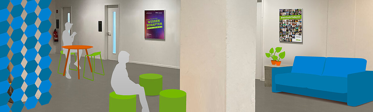 Büroflächen in einem Gebäude