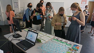 Aktionstag Nachhaltiges (Ab)Waschen 2022 ClothingCareCafé ©HTW Berlin